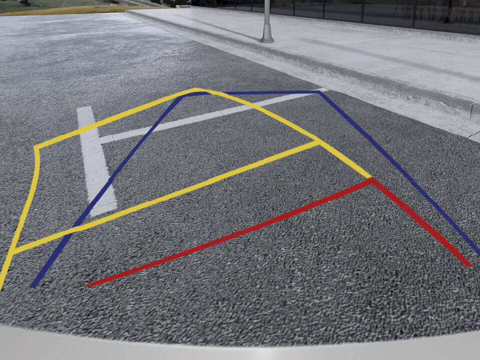 Câmera traseira de estacionamento 